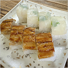 穴子たい小袖寿司